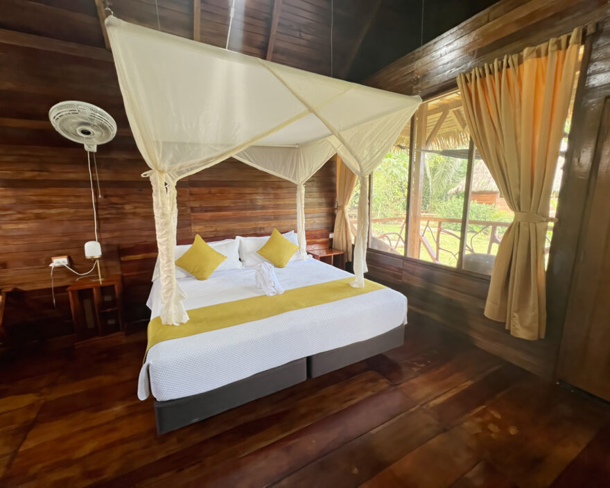 In the Amazon region, are cabanas are very comfortable and listening to the wildlife at night is amazing